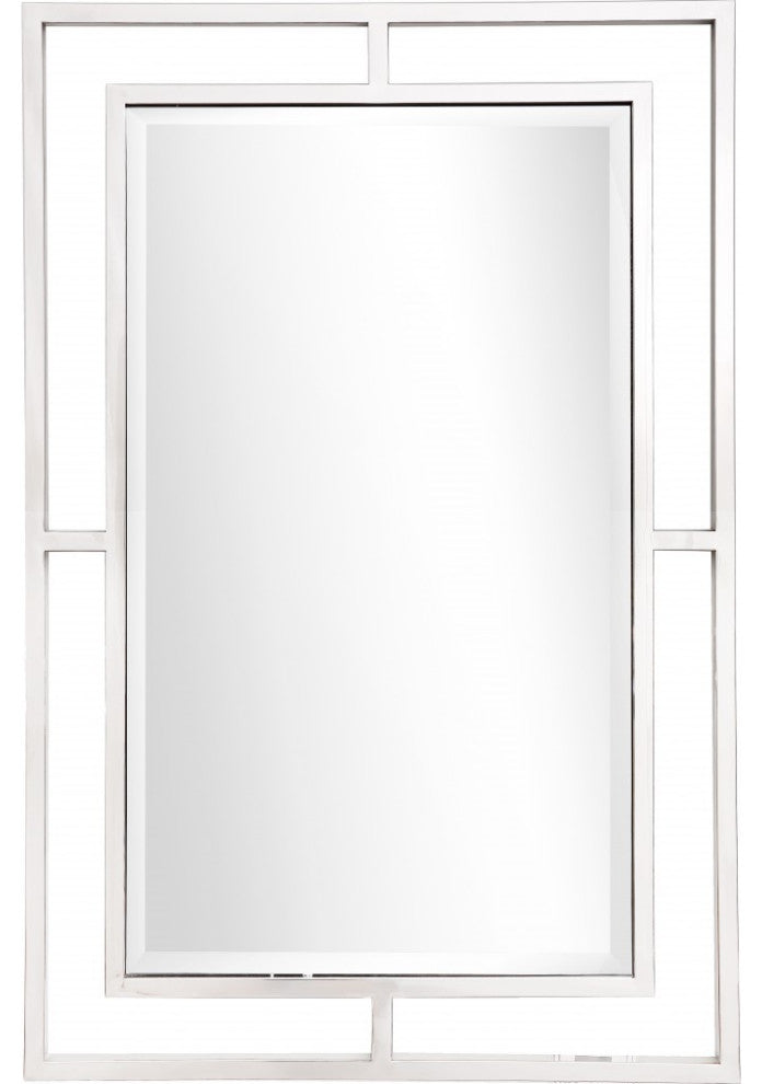 Silver Chic Rectangular Wall Mirror