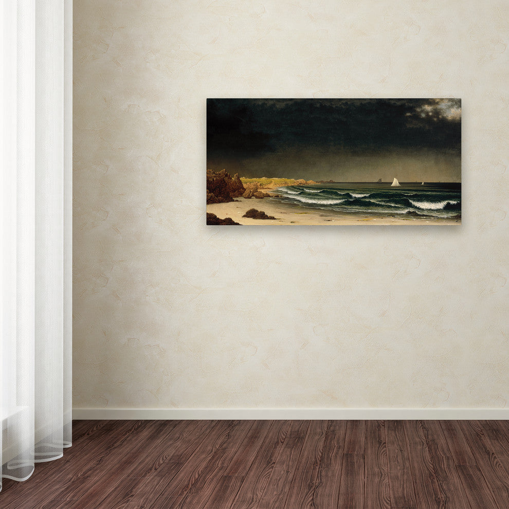 Martin Johnson Heade 'Approaching Storm' Canvas Art, 24 x 12