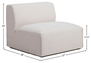 Premium 37" Upholstered Sectional Sofa, Beige
