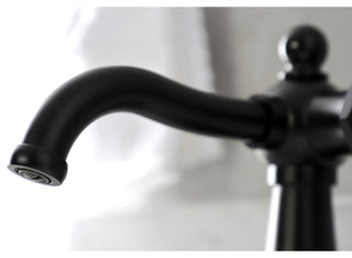 KSD154BXMB Single-Handle Bathroom Faucet With Push Pop-Up, Matte Black