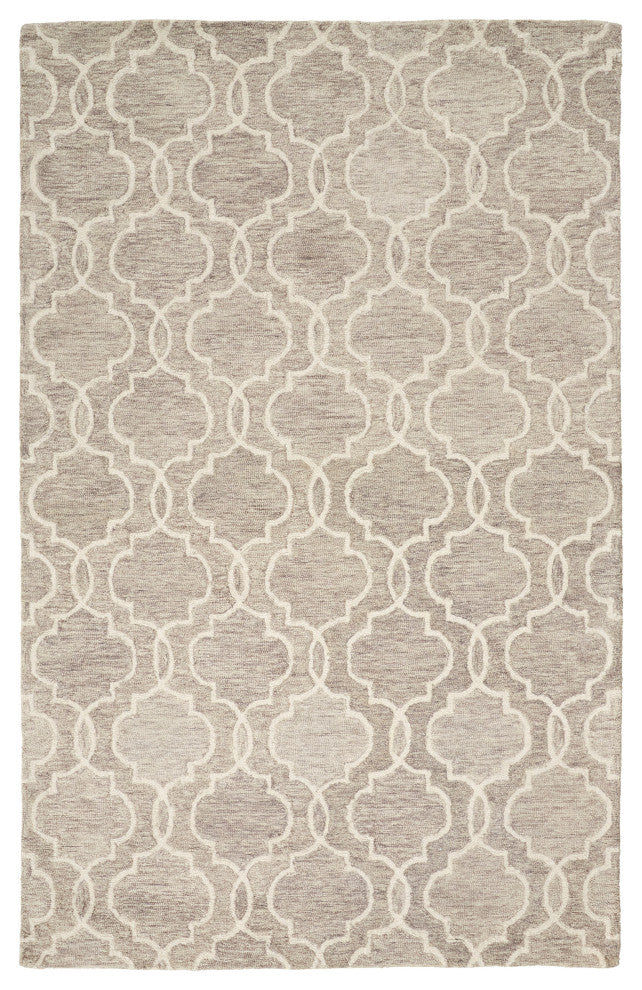 Natal R8775 Transitional/Cottage/Moroccan Rug, Light Gray, 10'x14'