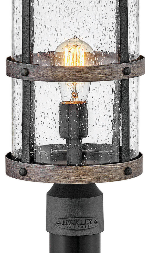 Hinkley Lighting 2687-LL Lakehouse 1 Light 18.75" Tall Post Light - Aged Zinc