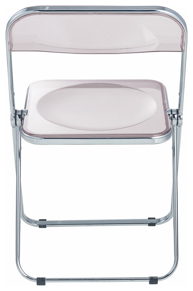 LeisureMod Lawrence 7-Piece Dining Set With Chairs and Dining Table, Rose Pink