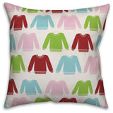 Ugly Christmas Sweater 16"x16" Throw Pillow