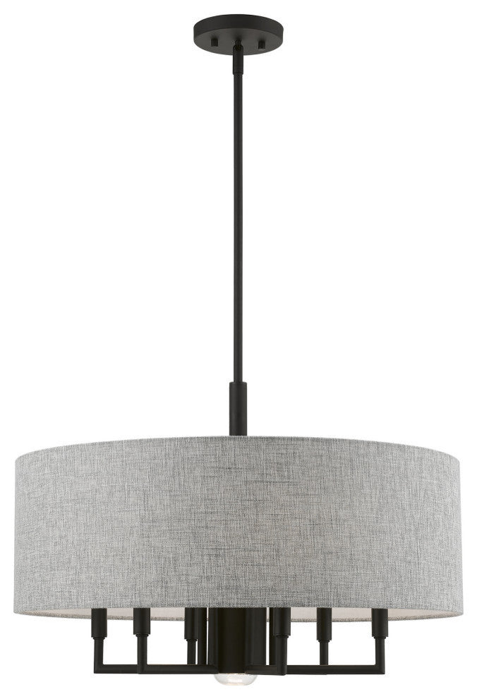 Dakota 7 Light Black Pendant Chandelier
