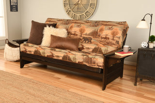 Mesa Frame Futon With Espresso Finish, Great Outdoors