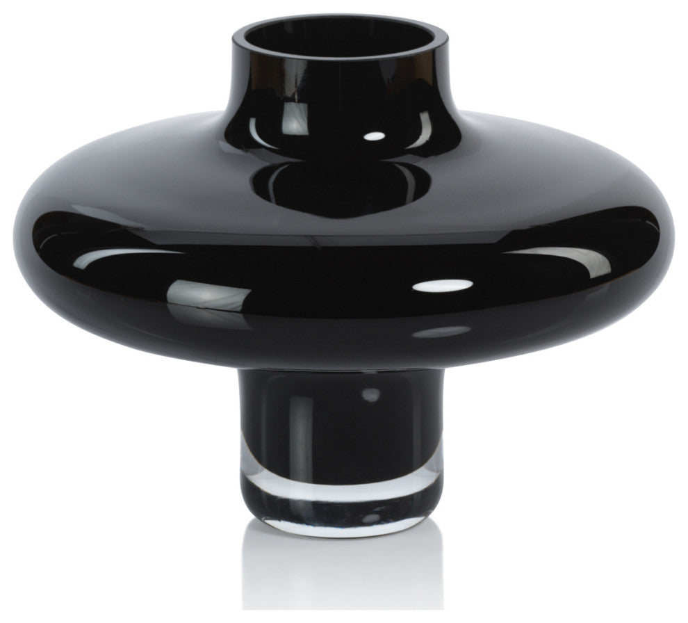 Welle Onyx Opal Hand Made Glass Vase, Small