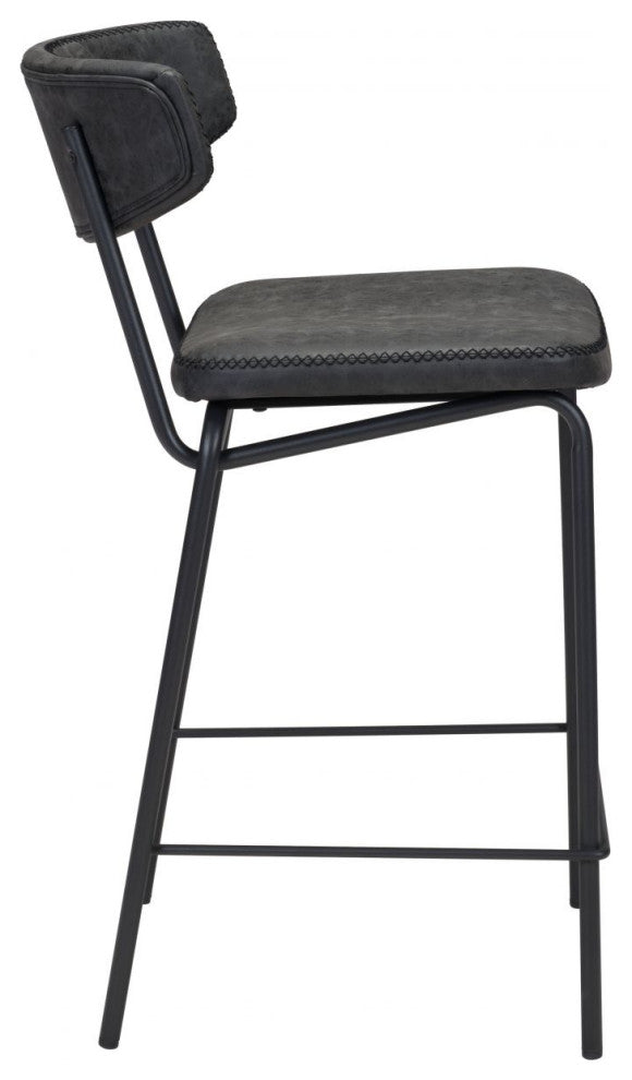 Sharon Counter Chair, Set of 4 Vintage Black