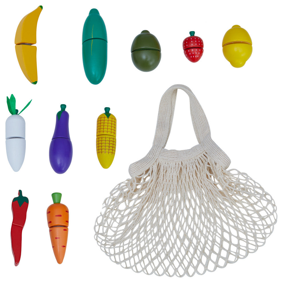Wooden Cutting food Play Kitchen Accessories