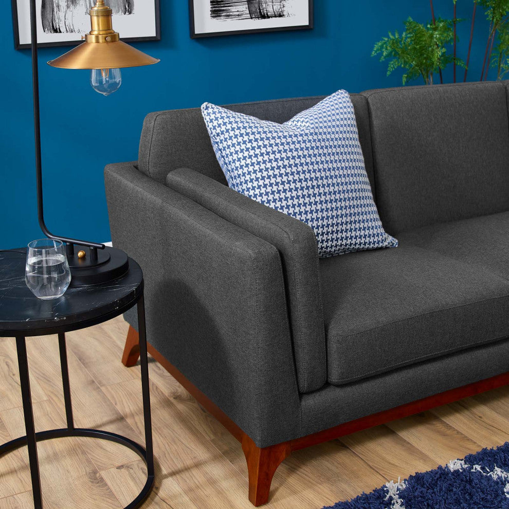 Gray Chance Upholstered Fabric Sofa