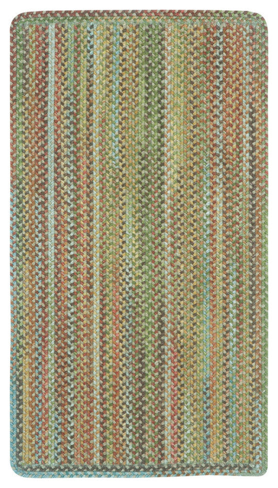 Capel Kill Devil Hill Dusty Multi 0210_910 Braided Rugs - 24" X 8' Runner Cross