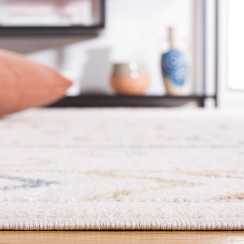 Safavieh Blair Machine-Washable Collection BLR226 Rug, Beige/Multi, 4'x6'