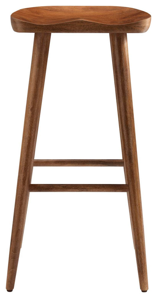 Saville Backless Wood Bar Stools - Set of 2