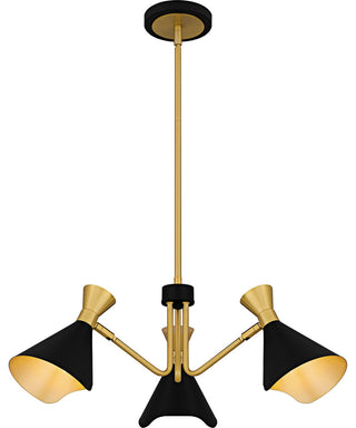 Quoizel ADN5026 Arden 3 Light 26"W Chandelier - Matte Black