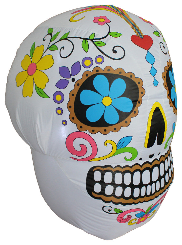 Colorful Skeleton Skull, 4''