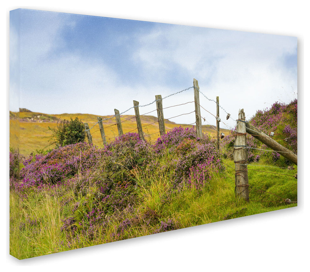 ''Fence Heather'' Canvas Art by Philippe Sainte-Laudy
