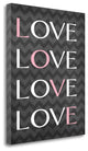 "Love Love Love Love" By Tamara Robinson, Giclee Print on Gallery Wrap Canvas