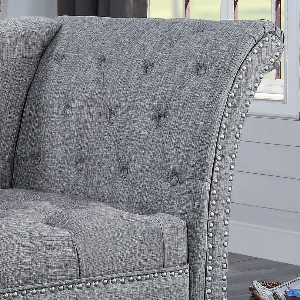 Deedee Chaise Lounge, Gray