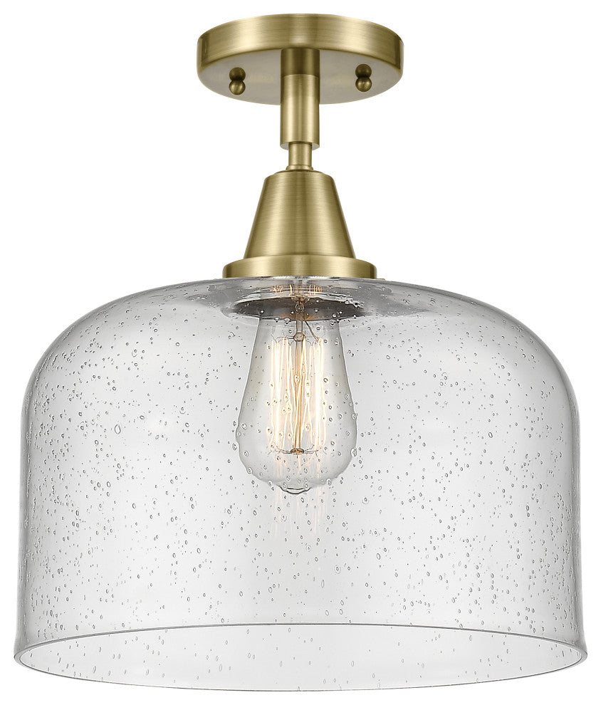 Innovations Lighting 447-1C-AB-G74-L-LED X-1 Light 12" Flush Mount