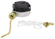 21306 3 Speed Ceiling Fan Light Switch With Pull Chain, Polished Brass