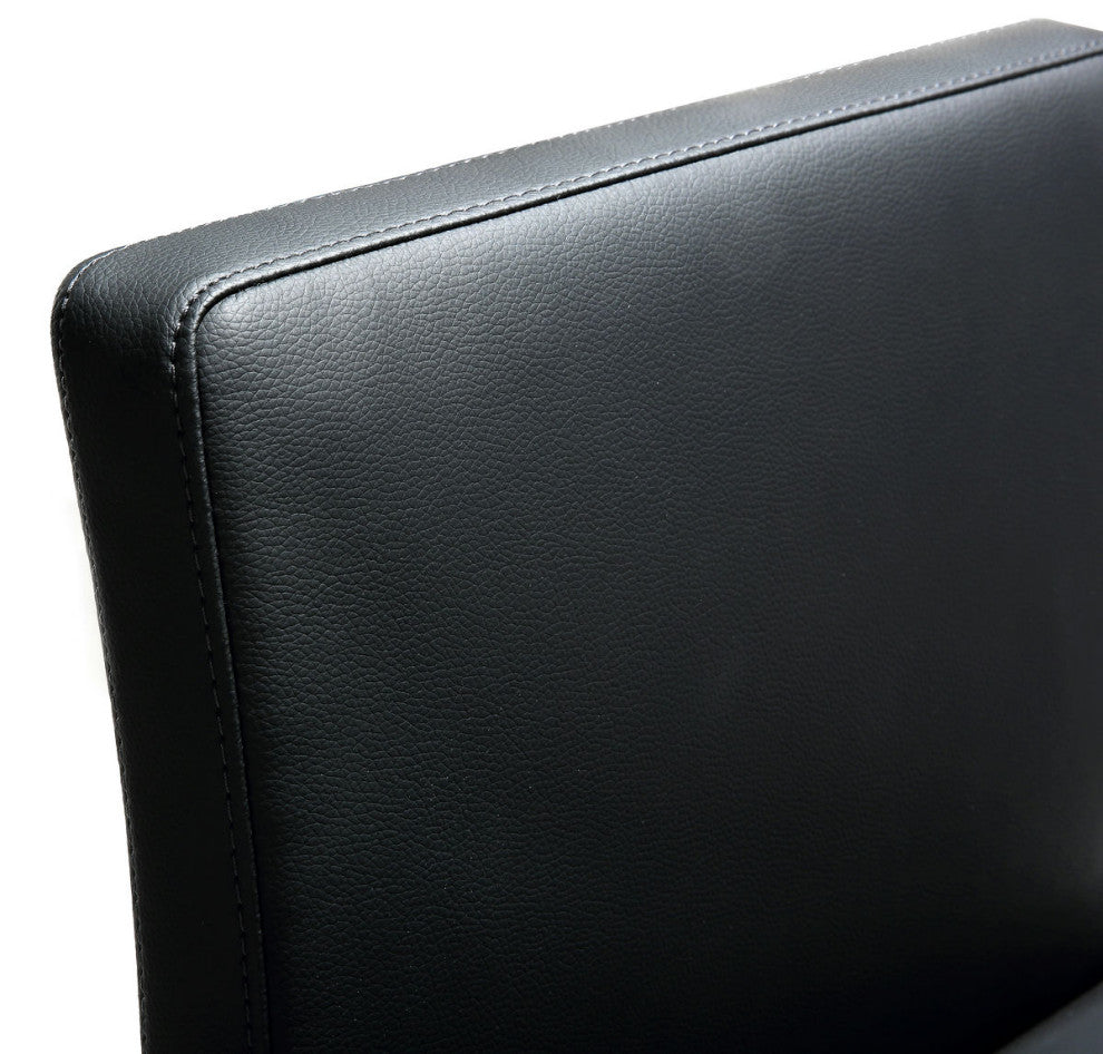 TOV Furniture Parma Black Stainless Steel Counter Stool - Set of 2