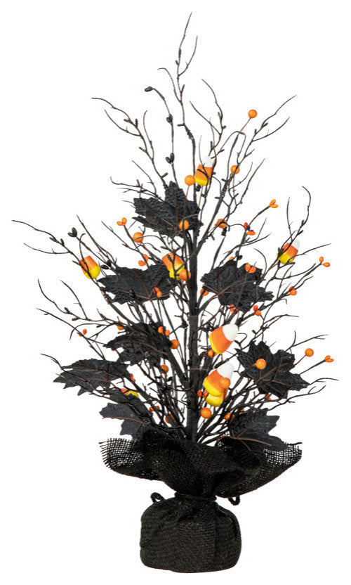 21"H Lighted Halloween Table Tree