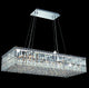 Artistry Lighting Maxim Rectangle Collection Crystal Chandelier in Chrome, 36x18