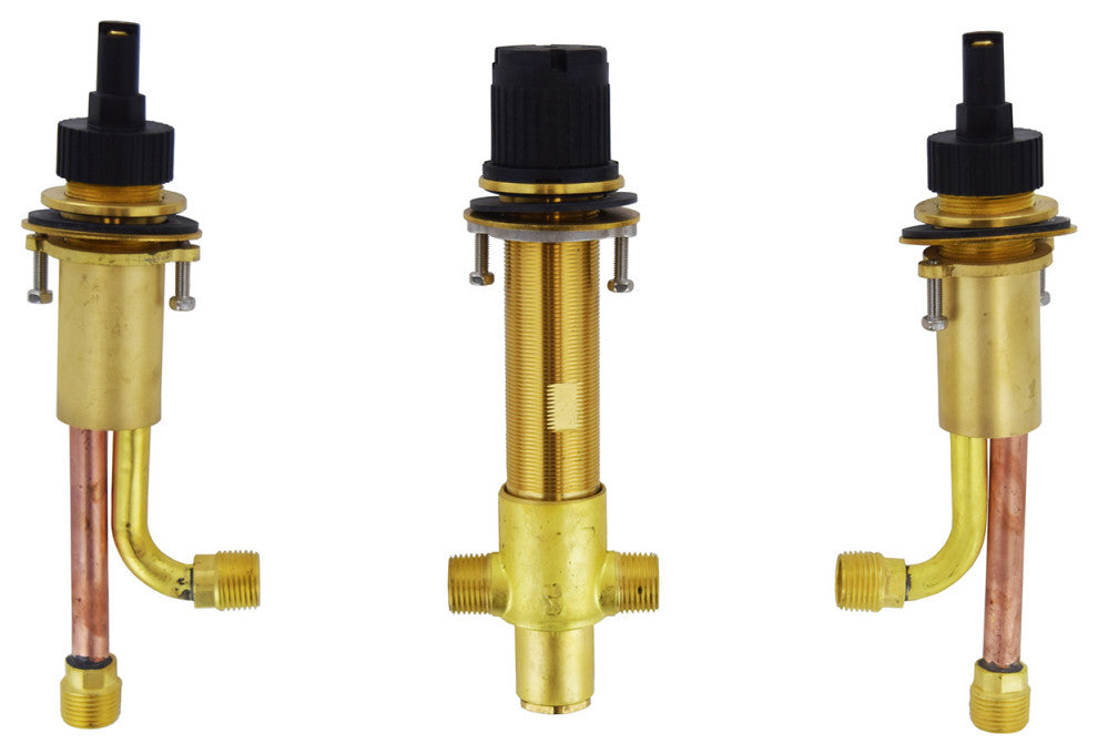 Widespread Rough-In Valve and Spout Tube for Roman Tub Filler
