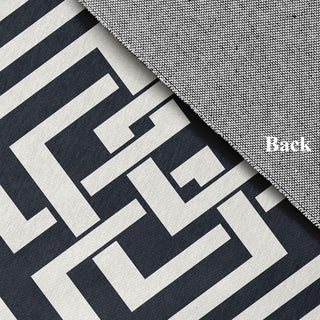 Greek New Key Nautical Chenille Rug