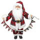 18" Santa Claus Holding a "Merry Christmas" Banner Tabletop Decoration