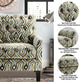 Small Arm Living Room Comfy Accent Bedroom Chair, Colorful Pattern