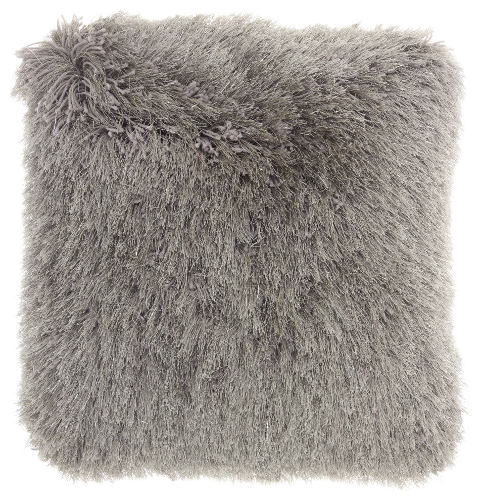 Mina Victory TL004 Throw Pillow, Charcoal, 20" x 20"
