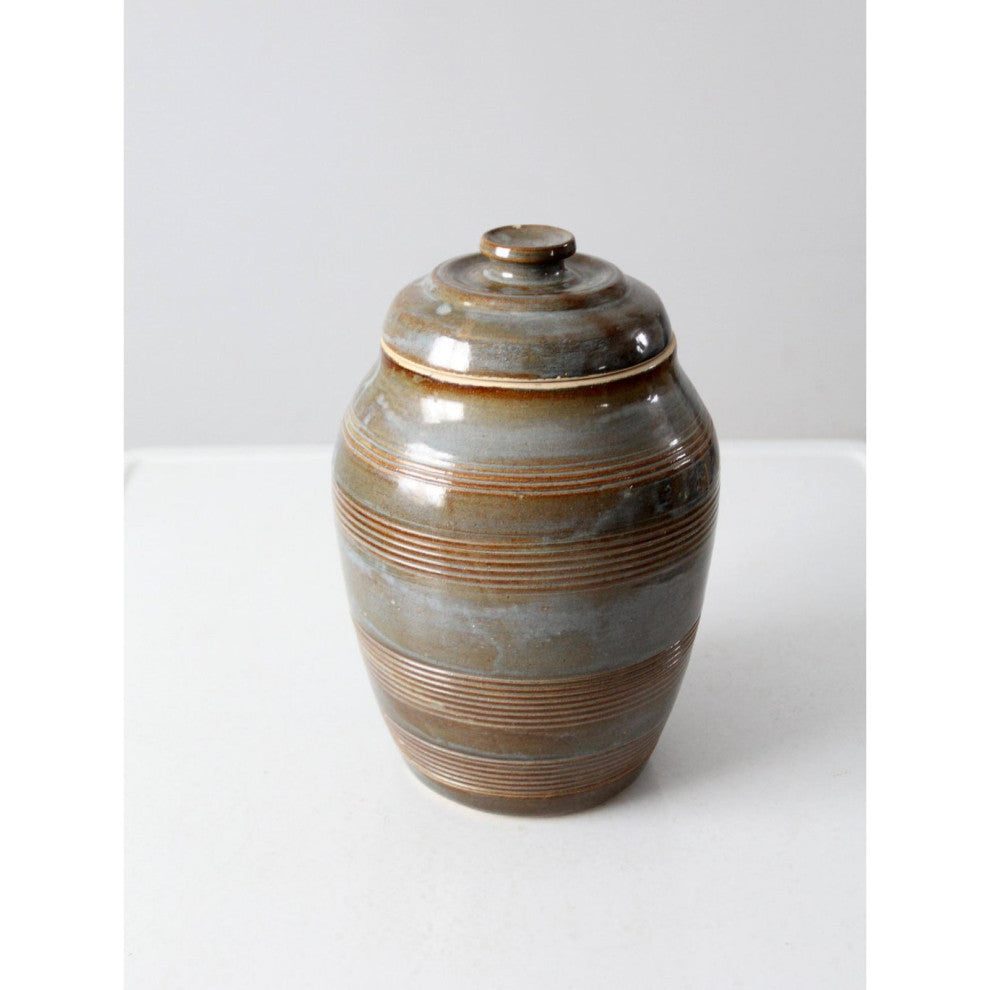 Consigned, Vintage Studio Pottery Jar