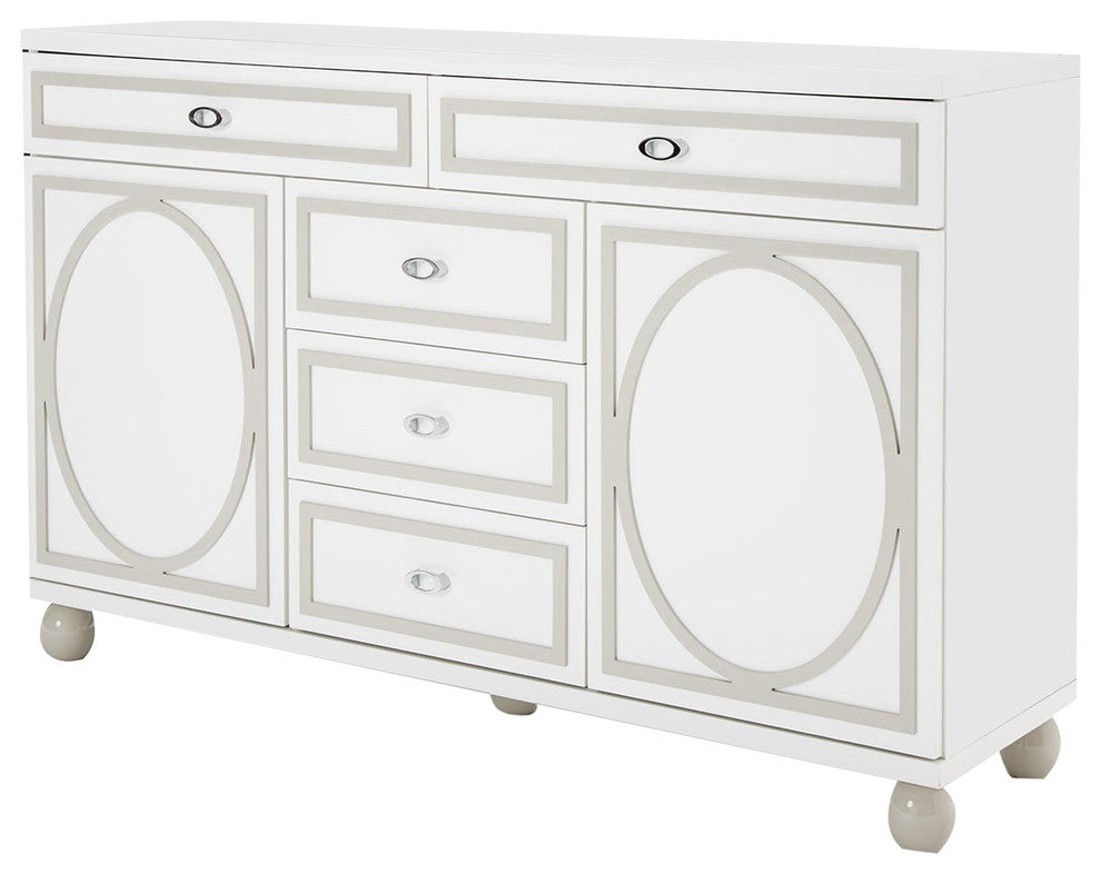 Aico Sky Tower Dresser, White Cloud 9025650-108
