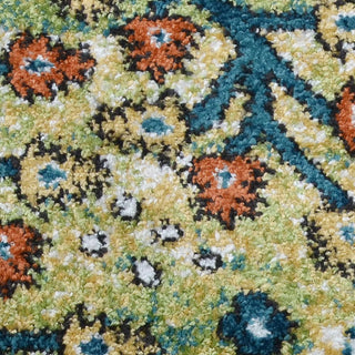 MACHINE MADE HEATSET POLYPROPYLENE AREA RUGS -Multicolor,Contemporary Design, [Runner] 3'2''x10'
