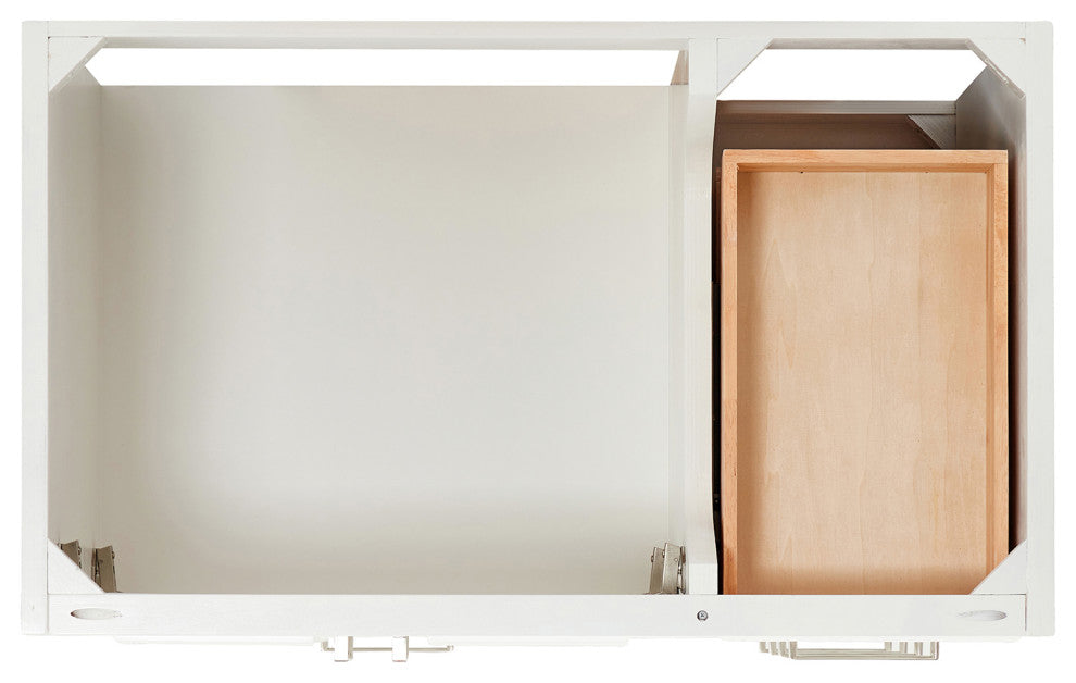 Ariel Stafford 37" Single Left Offset Oval Sink Bathroom Vanity