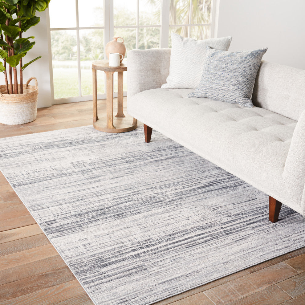 Vibe by Jaipur Living Zesiro Abstract Gray/Ivory Area Rug, 8'x10'