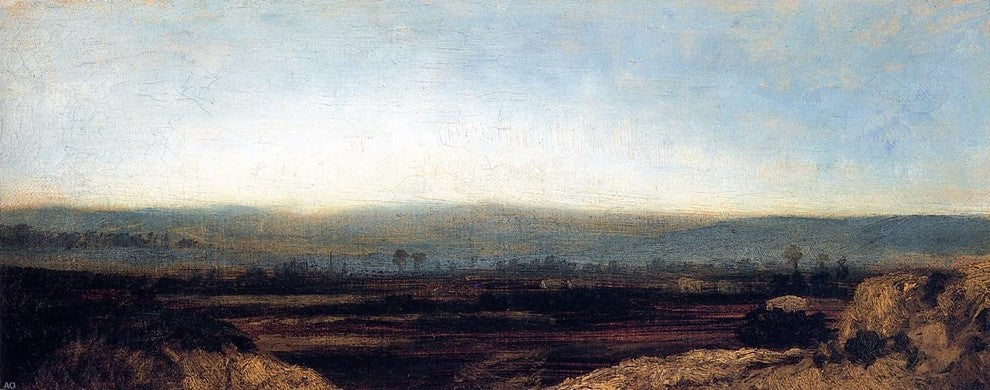 Theodore Rousseau Panoramic Landscape on the Outskirts of Paris