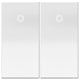 Adorne Half-Size Paddle Switch, White, Lamping Info: 15amps - 277v