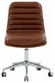 Safavieh Couture Decolin Swivel Desk Chair Brown / Silver
