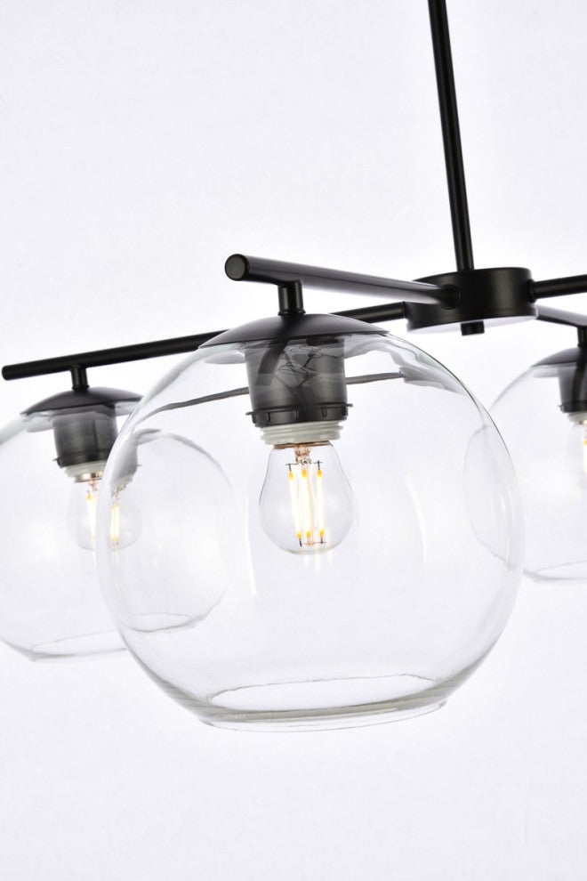Orlando 4-Light Black Pendant