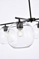 Orlando 4-Light Black Pendant