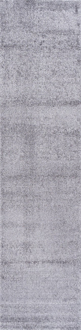 Haze Solid Low-Pile Gray 2 ft. x 14 ft. Runner Rug