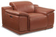 Veneto Italian Leather Power Reclining Chair, Camel