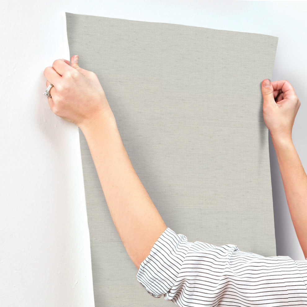 Dark Gray Textile Sisal Grasscloth Wallpaper