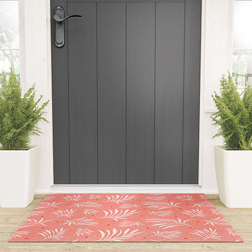 Heather Dutton Island Breeze Living Coral Welcome Mat