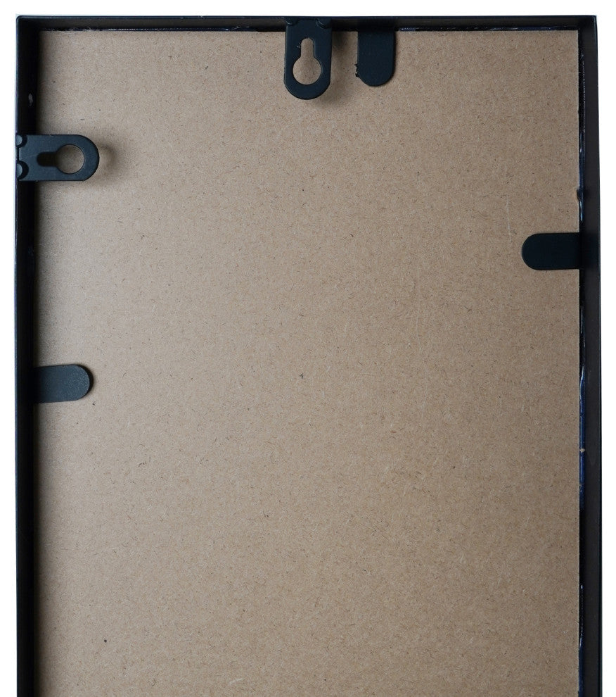 Black Metal Framed 10 Piece Accent Mirror Variety Set