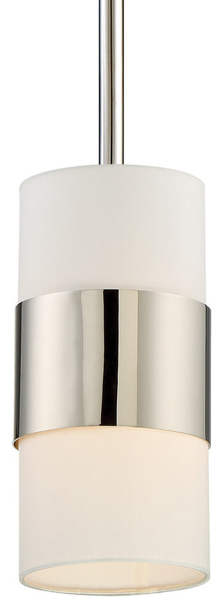 Libby Langdon for Crystorama Grayson 1 Light Polished Nickel Pendant