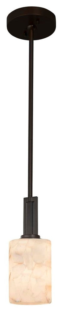 Alabaster Rocks! Era 1-Light Mini-Pendant, Matte Black, LED
