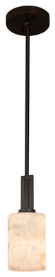 Alabaster Rocks! Era 1-Light Mini-Pendant, Matte Black, LED